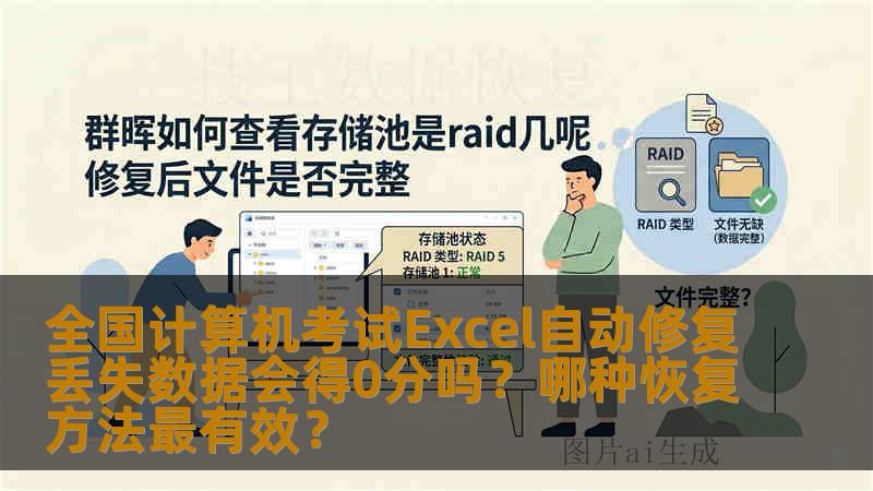 全国计算机考试Excel自动修复丢失数据会得0分吗？哪种恢复方法最有效？