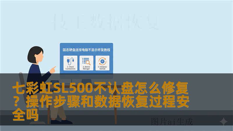 七彩虹SL500不认盘怎么修复？操作步骤和数据恢复过程安全吗