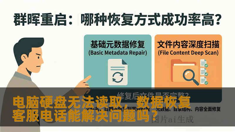 电脑硬盘无法读取，数据恢复客服电话能解决问题吗？