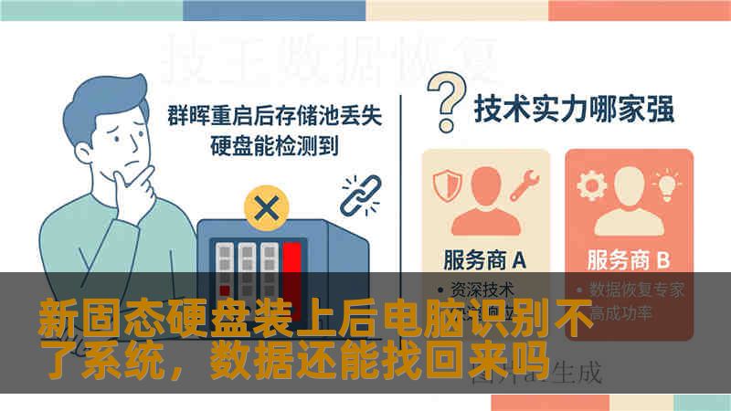 新固态硬盘装上后电脑识别不了系统，数据还能找回来吗