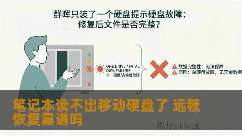 笔记本读不出移动硬盘了 远程恢复靠谱吗