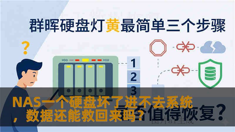 NAS一个硬盘坏了进不去系统，数据还能救回来吗？