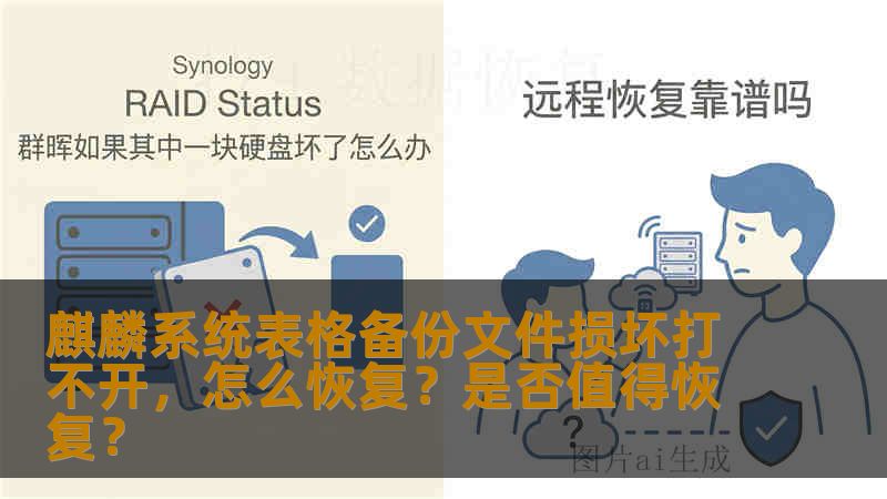 麒麟系统表格备份文件损坏打不开，怎么恢复？是否值得恢复？
