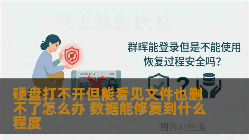 硬盘打不开但能看见文件也删不了怎么办 数据能修复到什么程度