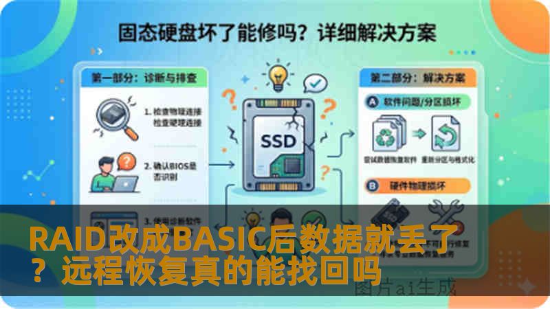 RAID改成BASIC后数据就丢了？远程恢复真的能找回吗