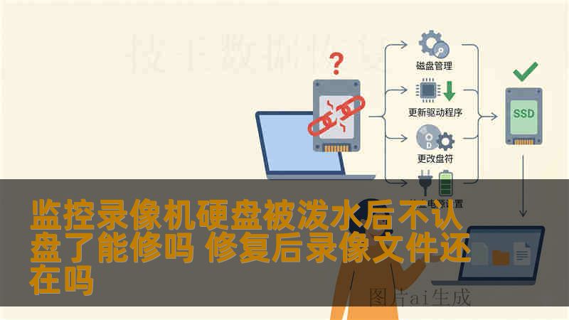 监控录像机硬盘被泼水后不认盘了能修吗 修复后录像文件还在吗