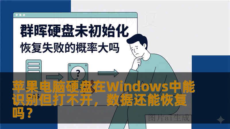 苹果电脑硬盘在Windows中能识别但打不开，数据还能恢复吗？