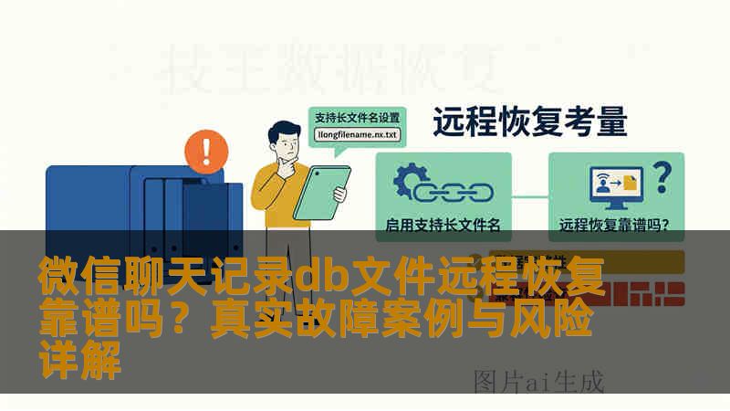 微信聊天记录db文件远程恢复靠谱吗？真实故障案例与风险详解