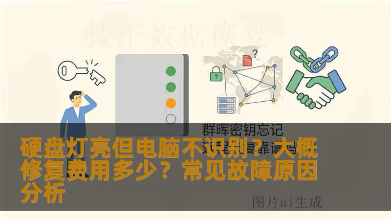 硬盘灯亮但电脑不识别？大概修复费用多少？常见故障原因分析