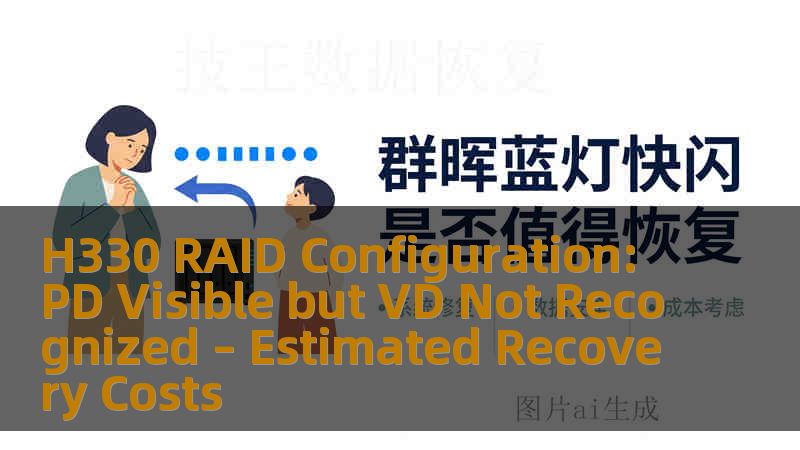 H330 RAID Configuration: PD Visible but VD Not Recognized – Estimated Recovery Costs