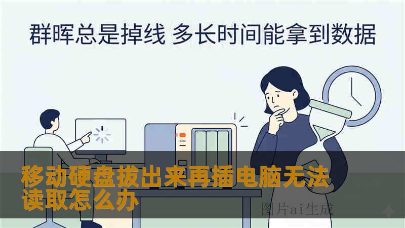 移动硬盘拔出来再插电脑无法读取怎么办