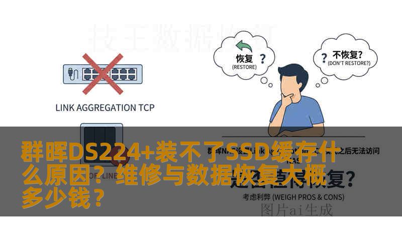 群晖DS224+装不了SSD缓存什么原因？维修与数据恢复大概多少钱？