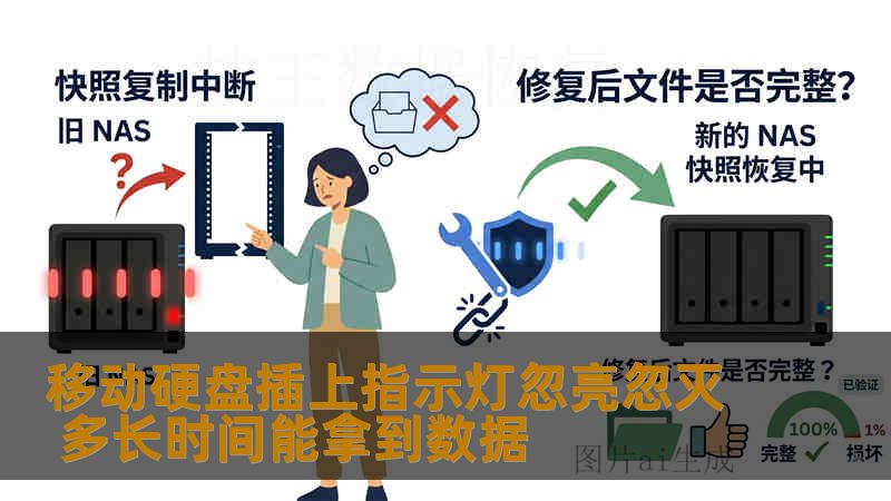 移动硬盘插上指示灯忽亮忽灭 多长时间能拿到数据