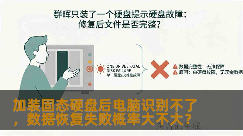 加装固态硬盘后电脑识别不了，数据恢复失败概率大不大？