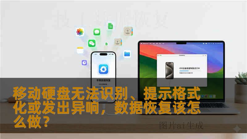 移动硬盘无法识别、提示格式化或发出异响，数据恢复该怎么做？
