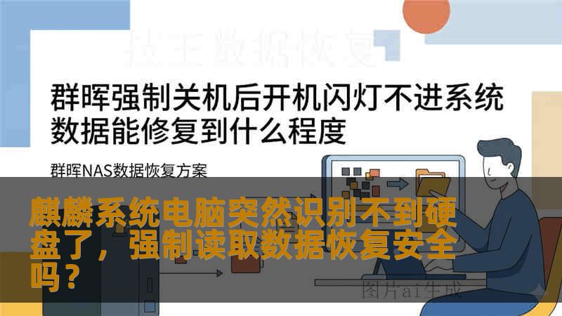 麒麟系统电脑突然识别不到硬盘了，强制读取数据恢复安全吗？