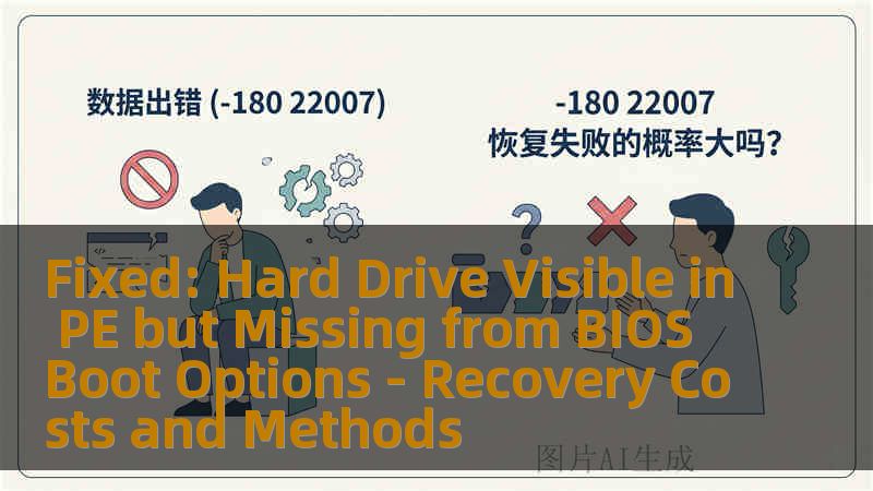 Fixed: Hard Drive Visible in PE but Missing from BIOS Boot Options - Recovery Costs and Methods