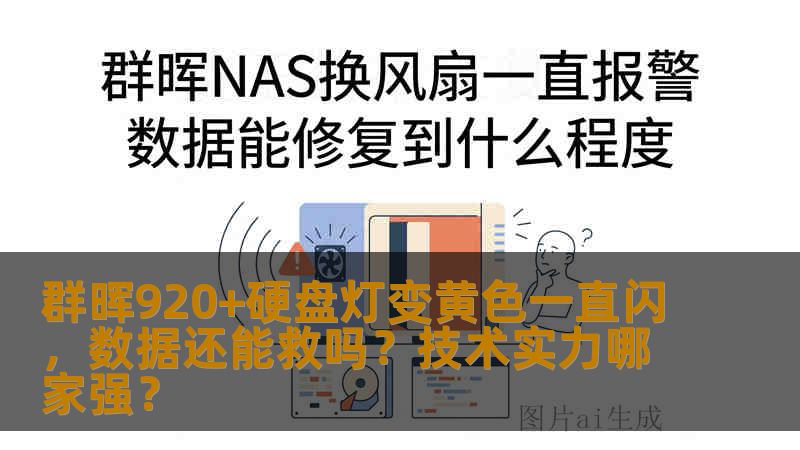 群晖920+硬盘灯变黄色一直闪，数据还能救吗？技术实力哪家强？