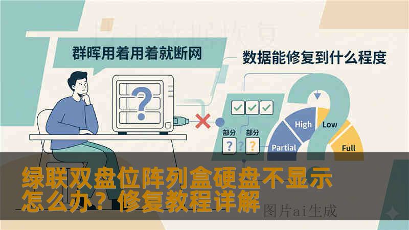 绿联双盘位阵列盒硬盘不显示怎么办？修复教程详解