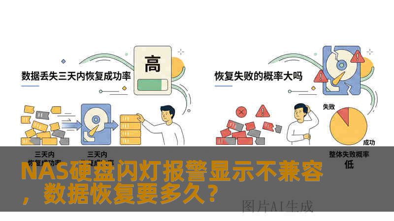 NAS硬盘闪灯报警显示不兼容，数据恢复要多久？