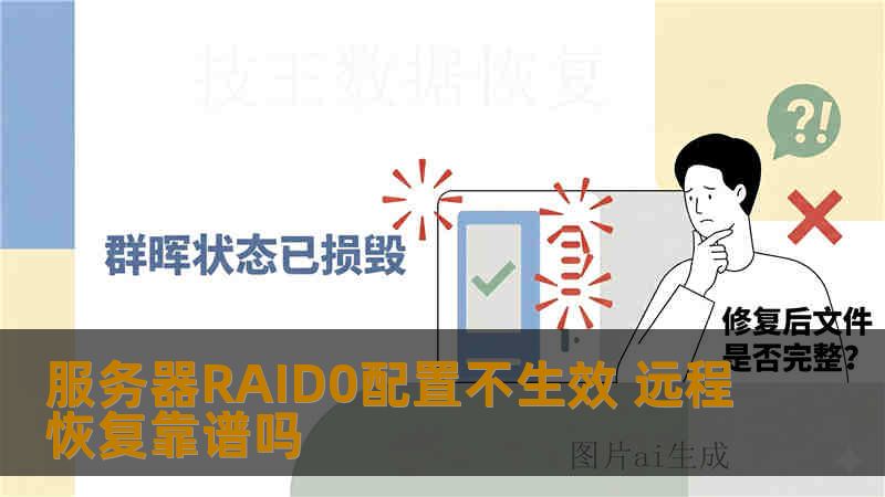 服务器RAID0配置不生效 远程恢复靠谱吗