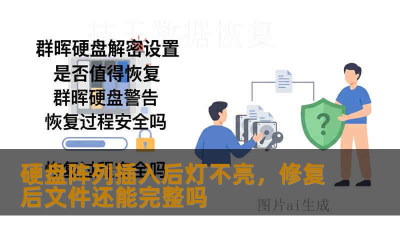 硬盘阵列插入后灯不亮,修复后文件还能完整吗 硬盘阵列插入后灯不亮,修复后文件还能完整吗