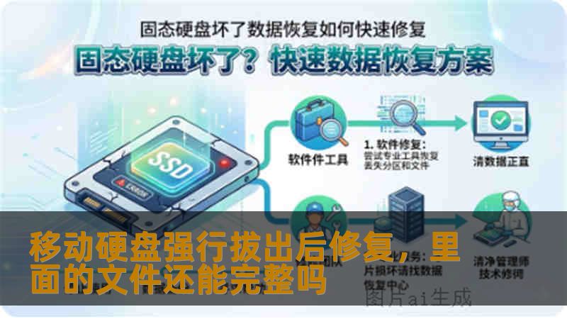 移动硬盘强行拔出后修复，里面的文件还能完整吗
