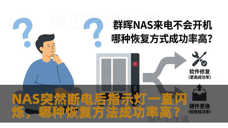 NAS突然断电后指示灯一直闪烁，哪种恢复方法成功率高？