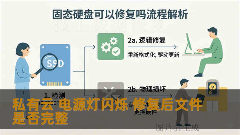 私有云 电源灯闪烁 修复后文件是否完整