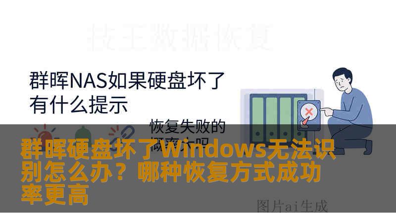群晖硬盘坏了Windows无法识别怎么办？哪种恢复方式成功率更高