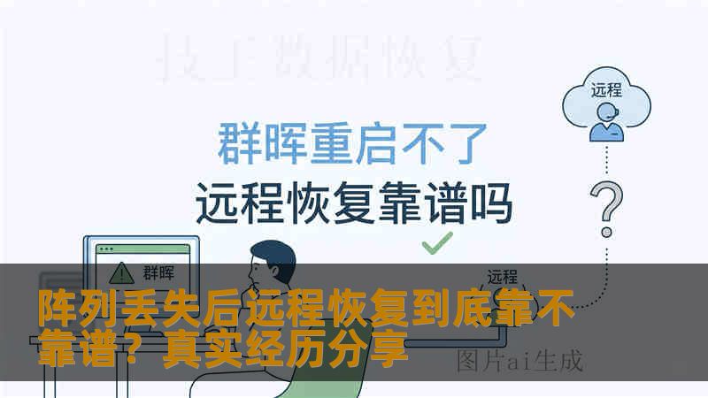 阵列丢失后远程恢复到底靠不靠谱？真实经历分享