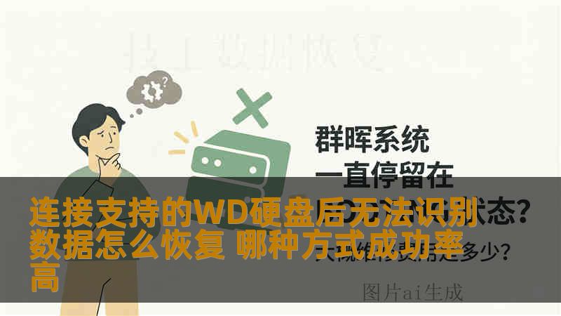 连接支持的WD硬盘后无法识别数据怎么恢复 哪种方式成功率高
