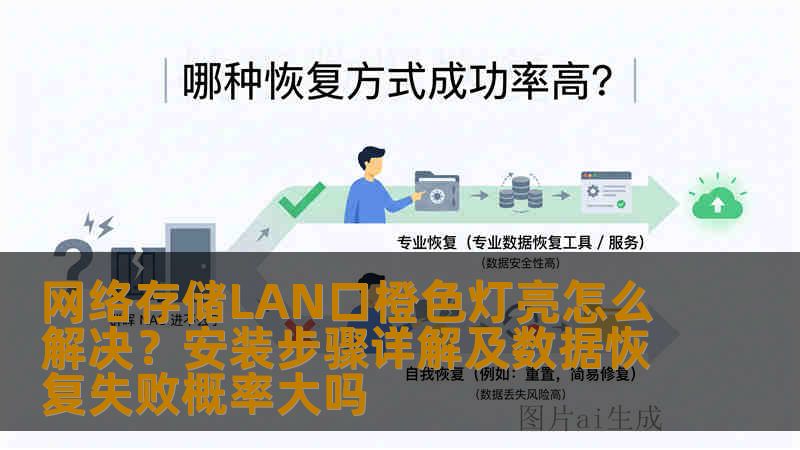 网络存储LAN口橙色灯亮怎么解决？安装步骤详解及数据恢复失败概率大吗