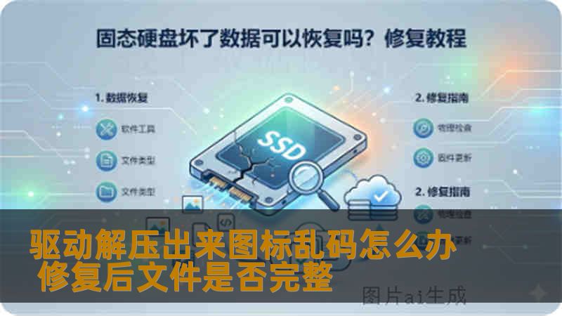 驱动解压出来图标乱码怎么办 修复后文件是否完整