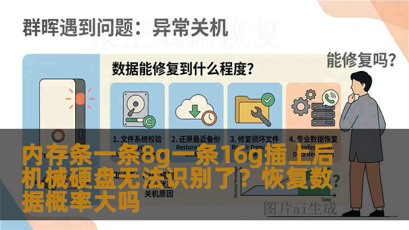 内存条一条8g一条16g插上后机械硬盘无法识别了?恢复数据概率大吗 内存条一条8g一条16g插上后机械硬盘无法识别了?恢复数据概率大吗