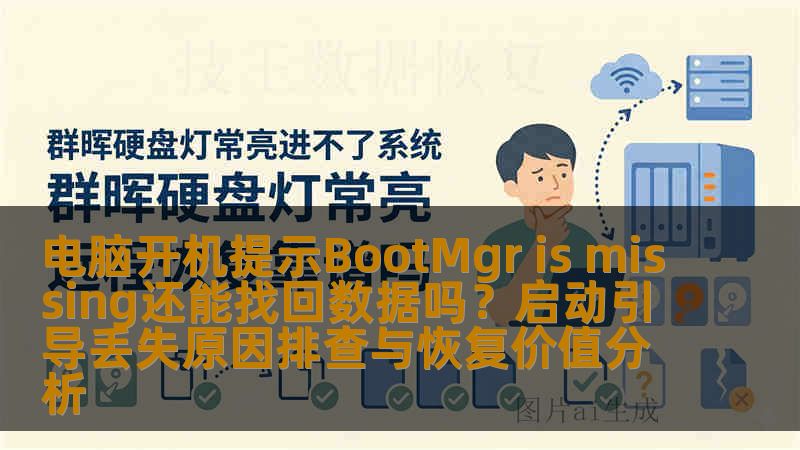 电脑开机提示BootMgr is missing还能找回数据吗？启动引导丢失原因排查与恢复价值分析