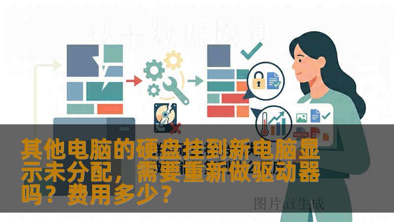 其他电脑的硬盘挂到新电脑显示未分配，需要重新做驱动器吗？费用多少？