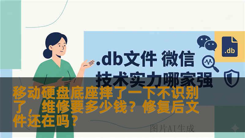 移动硬盘底座摔了一下不识别了，维修要多少钱？修复后文件还在吗？