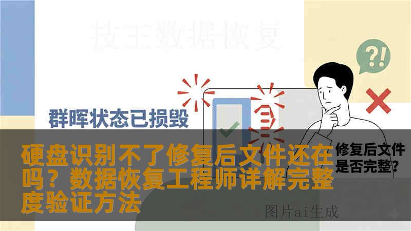 硬盘识别不了修复后文件还在吗？数据恢复工程师详解完整度验证方法