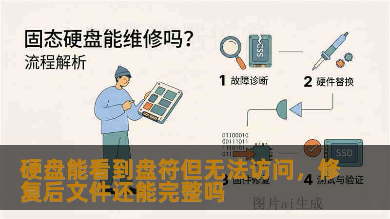 硬盘能看到盘符但无法访问，修复后文件还能完整吗