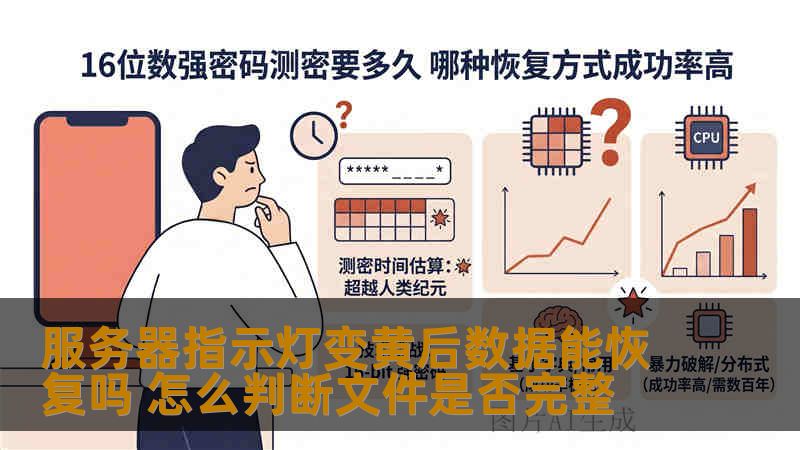 服务器指示灯变黄后数据能恢复吗 怎么判断文件是否完整