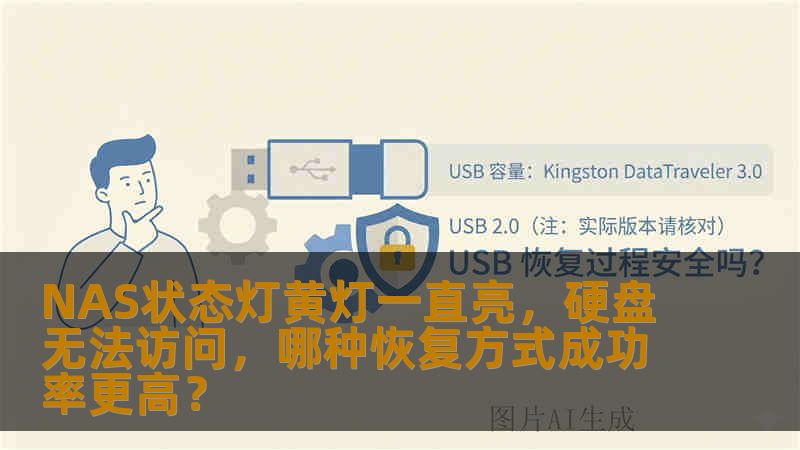 NAS状态灯黄灯一直亮，硬盘无法访问，哪种恢复方式成功率更高？