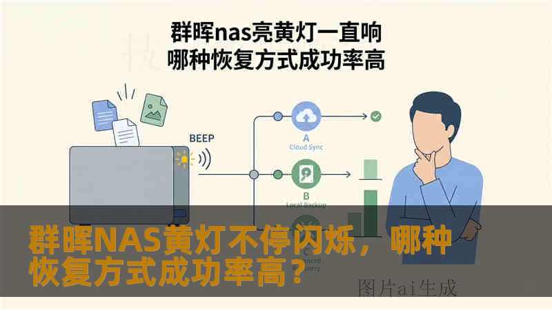 群晖NAS黄灯不停闪烁，哪种恢复方式成功率高？