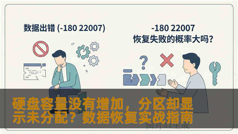 硬盘容量没有增加，分区却显示未分配？数据恢复实战指南