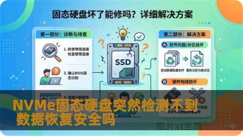 NVMe固态硬盘突然检测不到 数据恢复安全吗