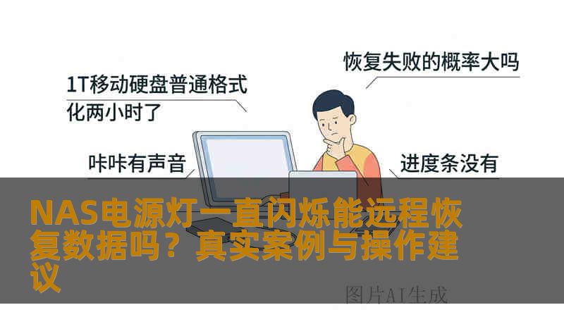 NAS电源灯一直闪烁能远程恢复数据吗？真实案例与操作建议