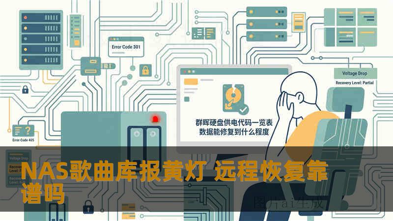 NAS歌曲库报黄灯 远程恢复靠谱吗