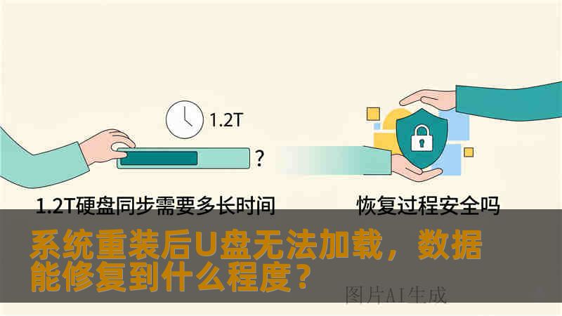 系统重装后U盘无法加载，数据能修复到什么程度？
