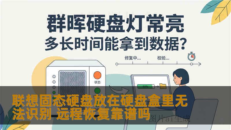 联想固态硬盘放在硬盘盒里无法识别 远程恢复靠谱吗