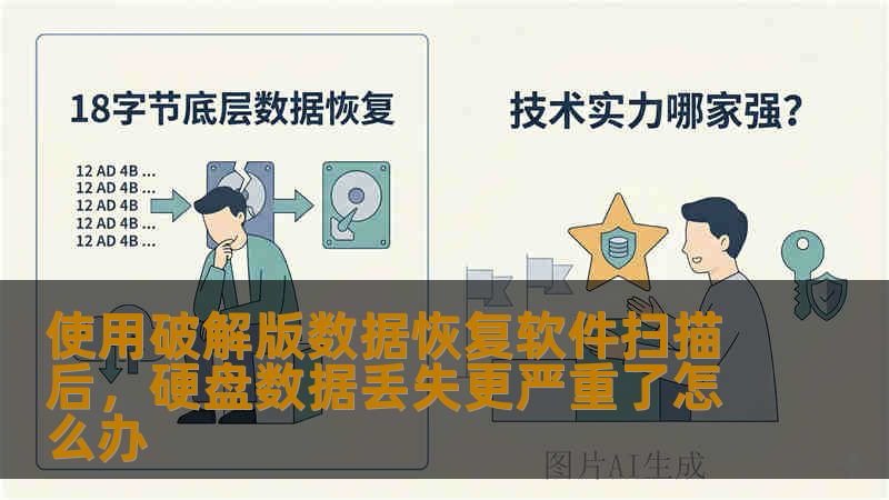 使用破解版数据恢复软件扫描后，硬盘数据丢失更严重了怎么办